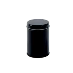 Round spice tin with inner lid, small
